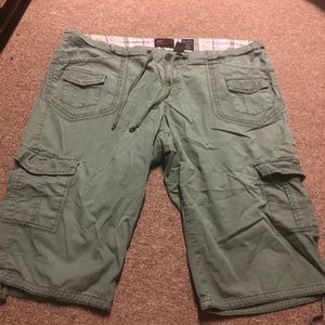 Torrid green Bermuda shorts